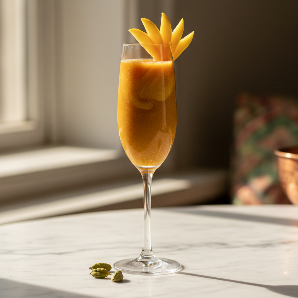 The Mango Cardamom Champagne Mimosa