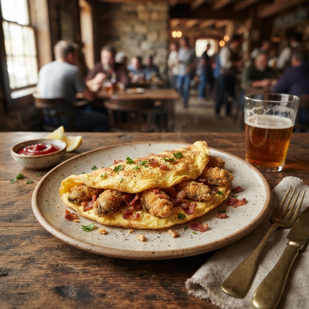 The Hangtown Fry: California Gold Rush Oyster-and-Egg Omelette