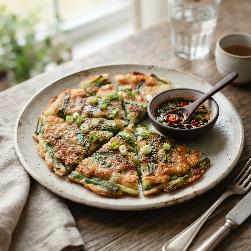 Korean Pajeon Scallion Pancakes