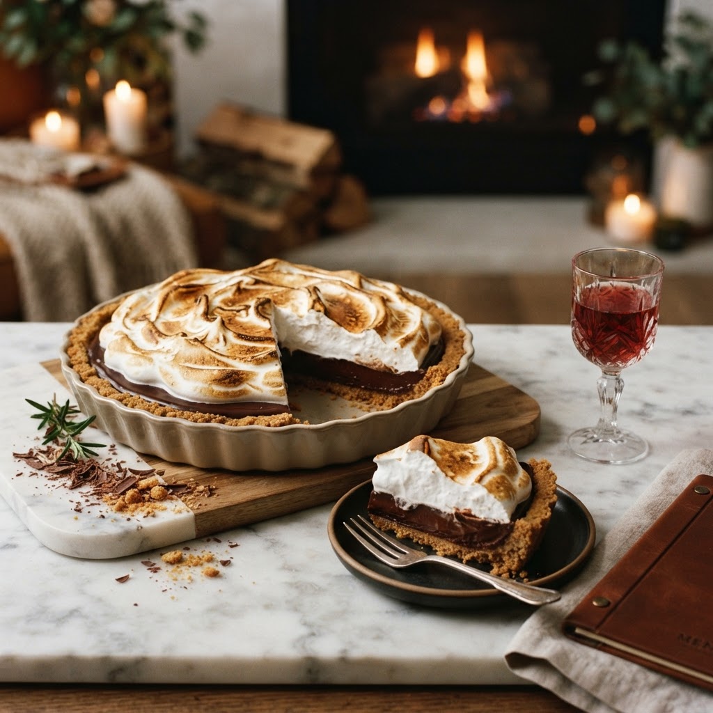S'mores Tart al Brachetto