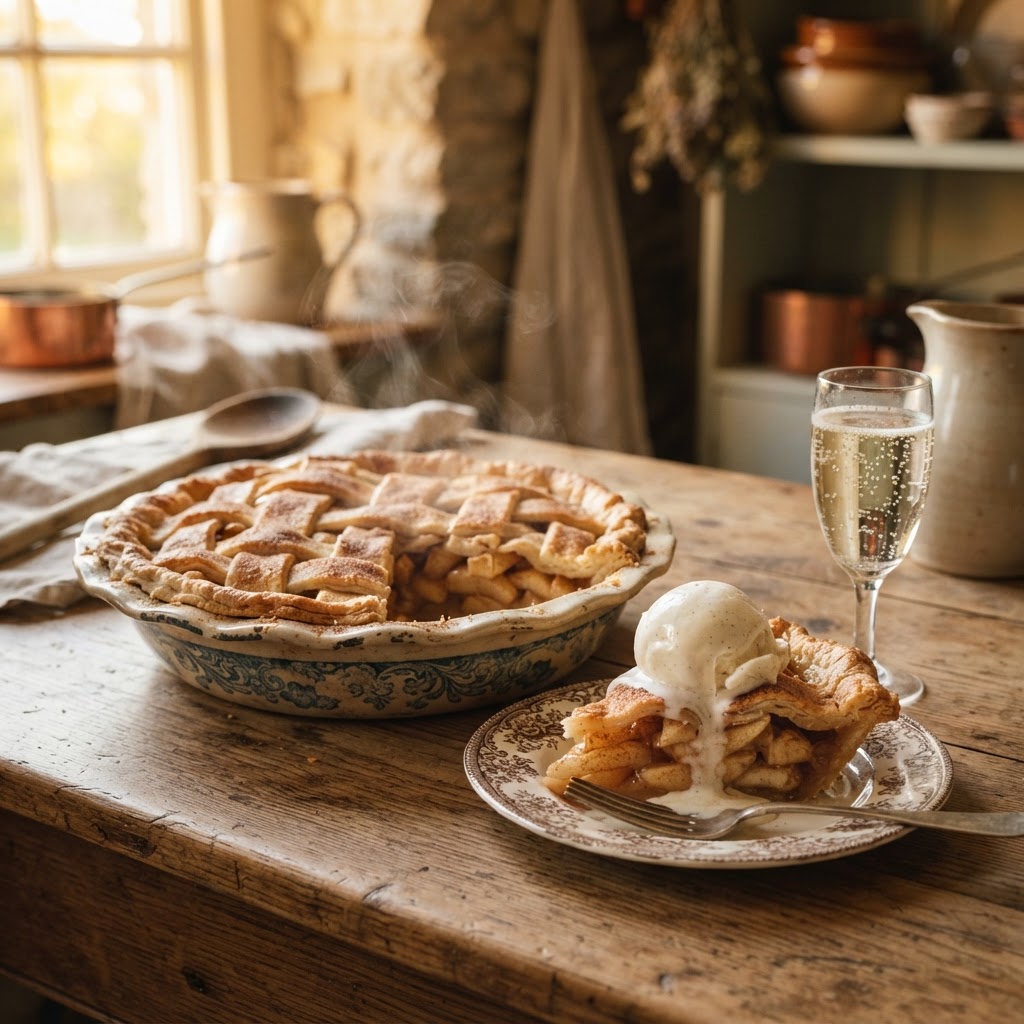 Classic American Apple Pie al Prosecco