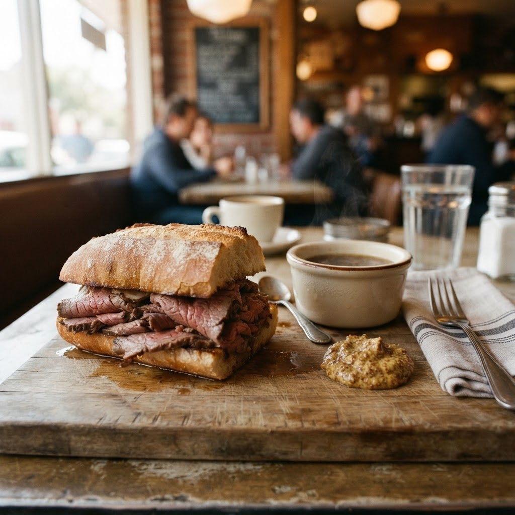 French Dip Sandwich: Philippe Mathieu's 1918 Los Angeles Invention
