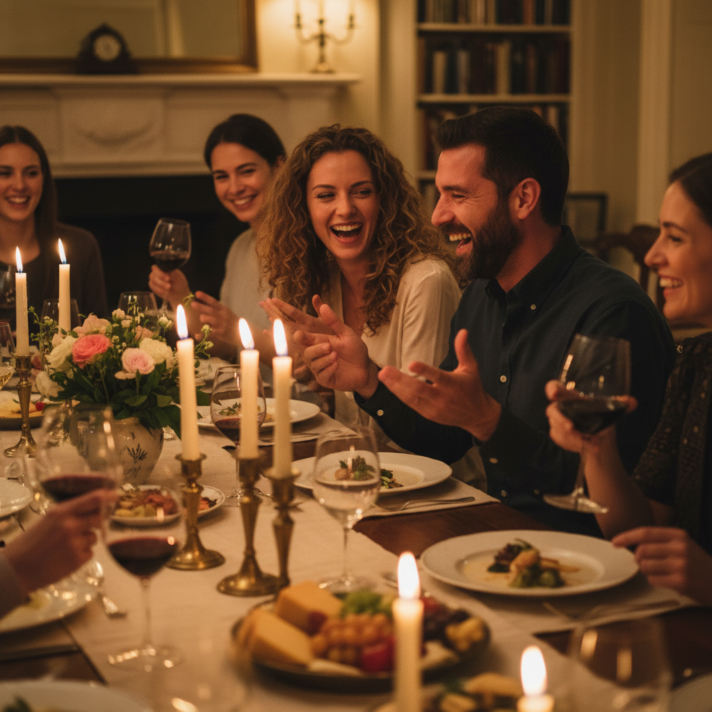 The Dinner Table Conversation: How to Host Guests Who Truly Connect