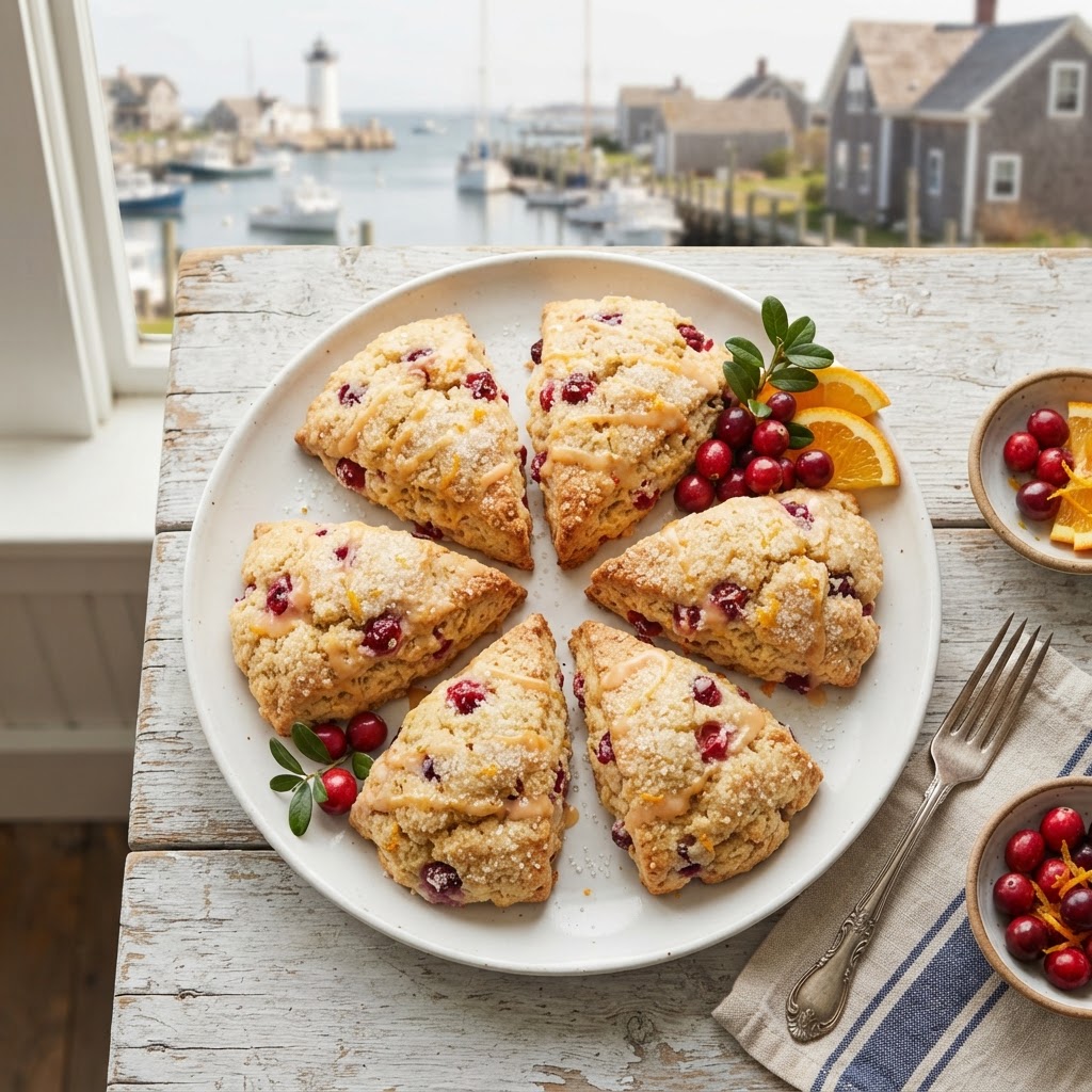 Cape Cod Cranberry Orange Scones: New England's Bog-Harvested Breakfast Pastry