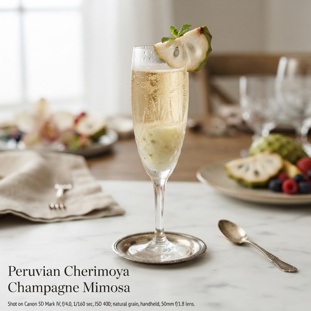 The Peruvian Cherimoya Champagne Mimosa