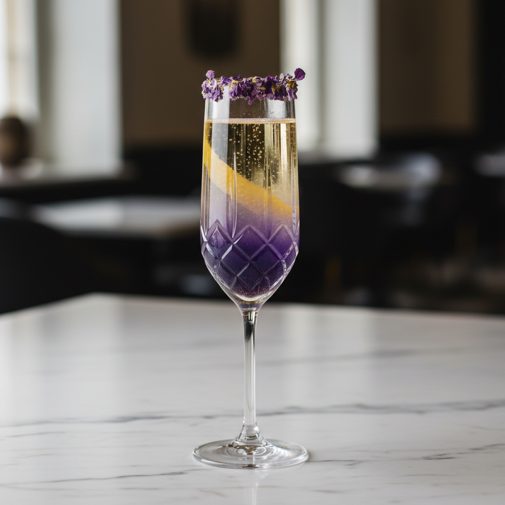 The Violette Royale Champagne Mimosa