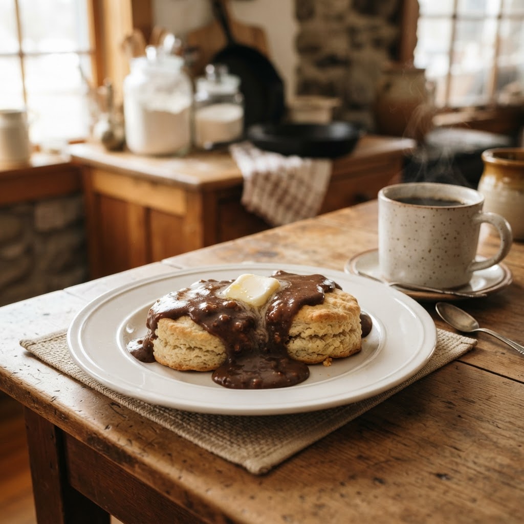 Biscuits and Chocolate Gravy: The Appalachian Mountain Breakfast