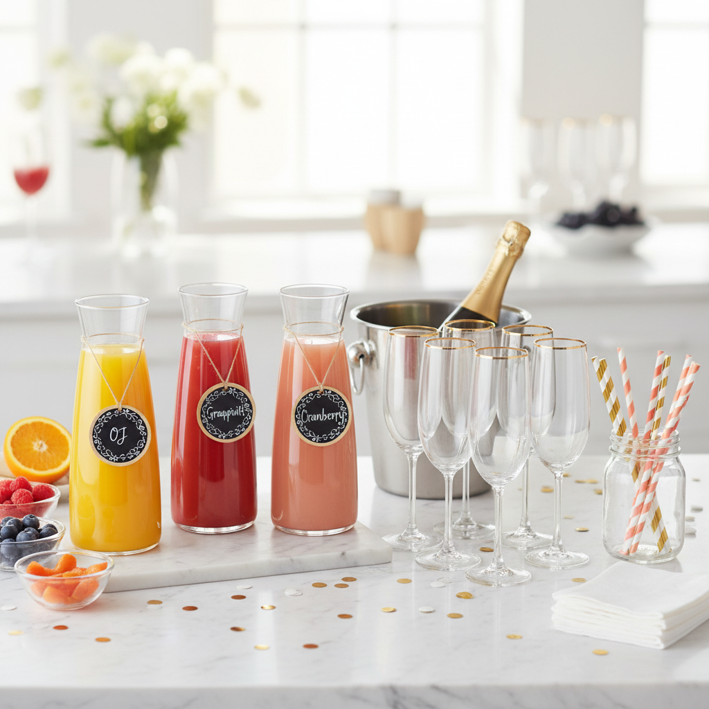 Didaey 74 Pcs Mimosa Bar Supplies Kit