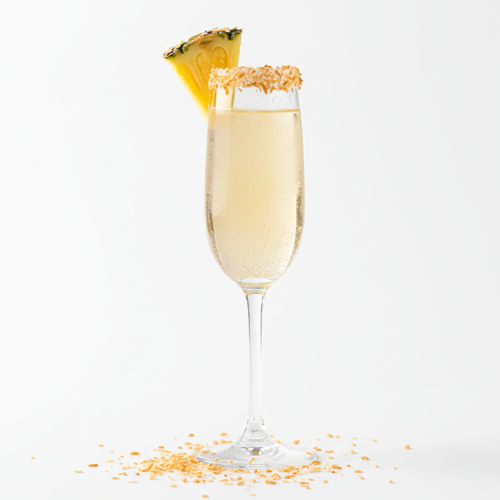 Pineapple Coconut Sparkling Mocktail