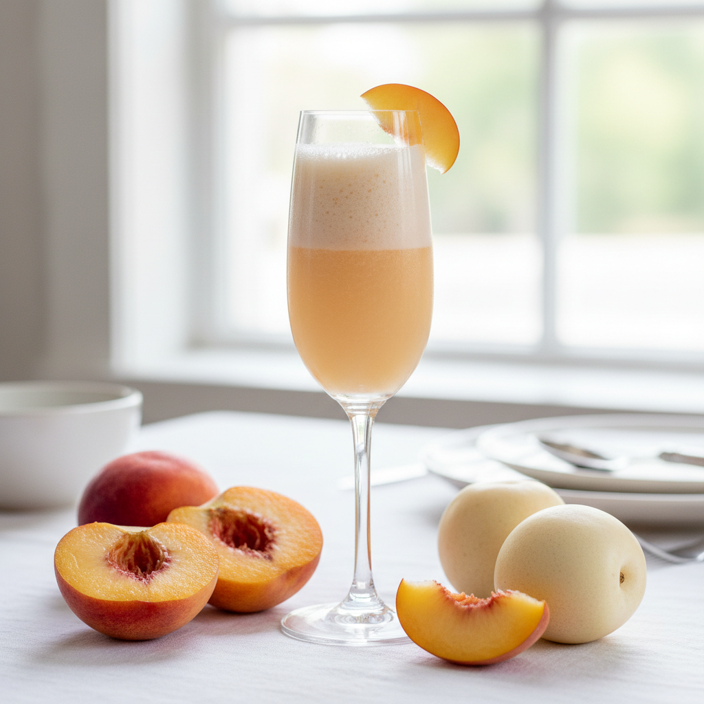 The White Nectarine Mimosa