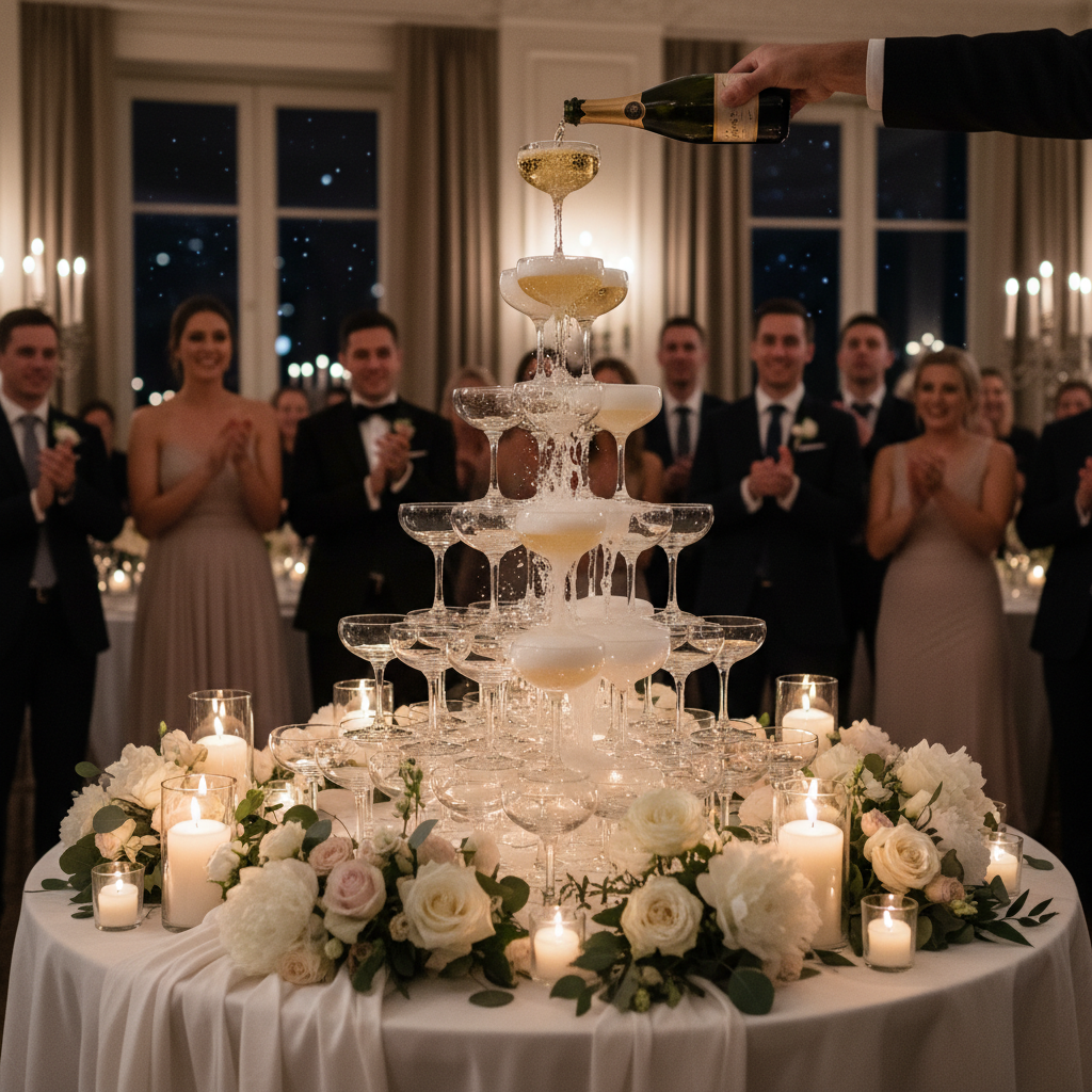 The Art of the Champagne Tower: A Guide to the Most Spectacular Party Statement