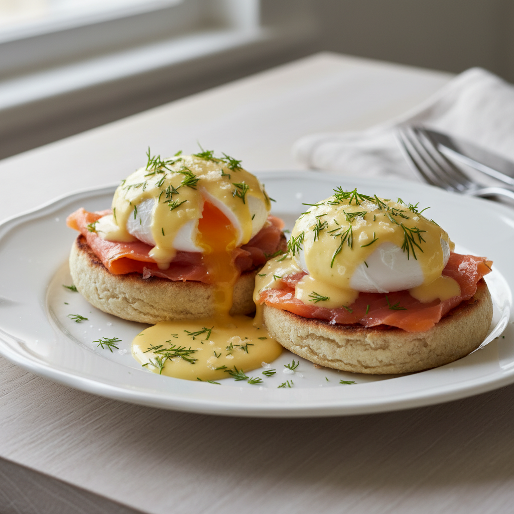 Eggs Royale with Smoked Salmon & Hollandaise