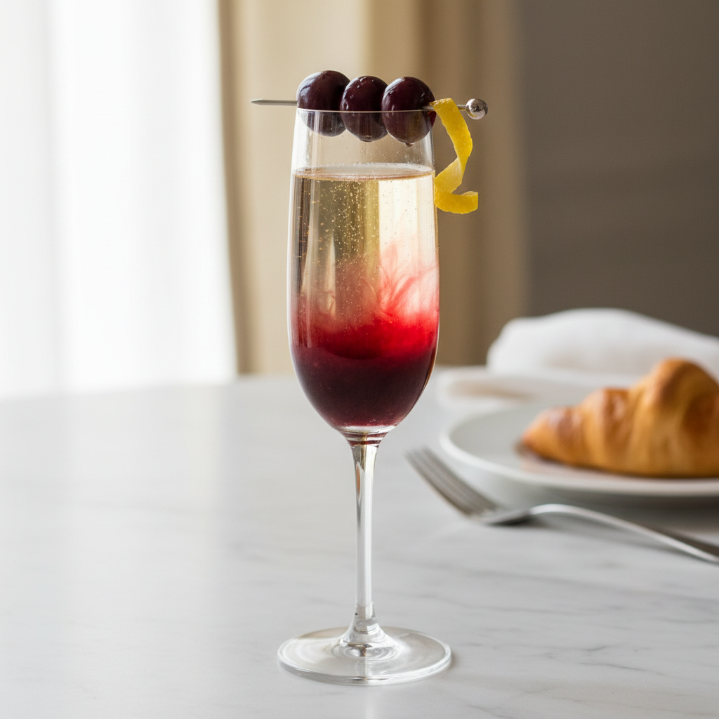 The Dark Cherry Champagne Mimosa