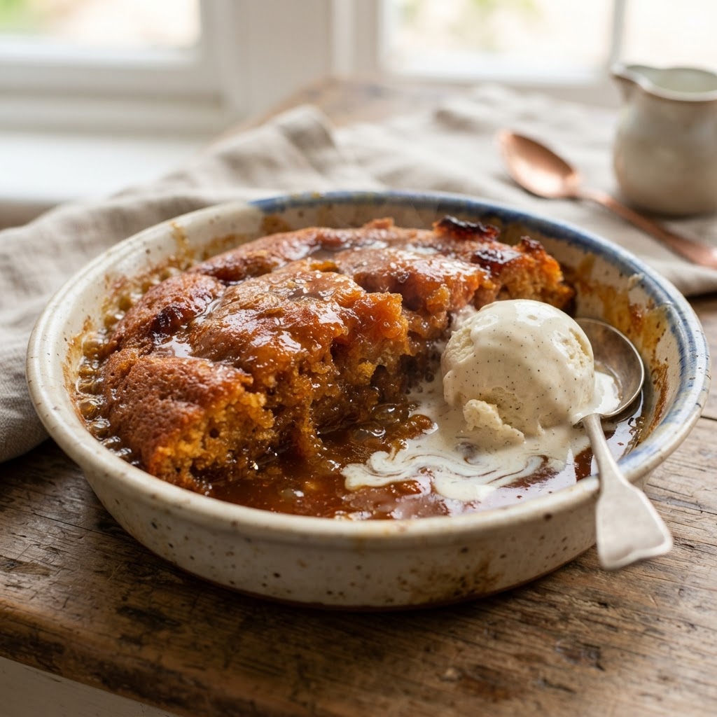 South African Malva Pudding al Brachetto