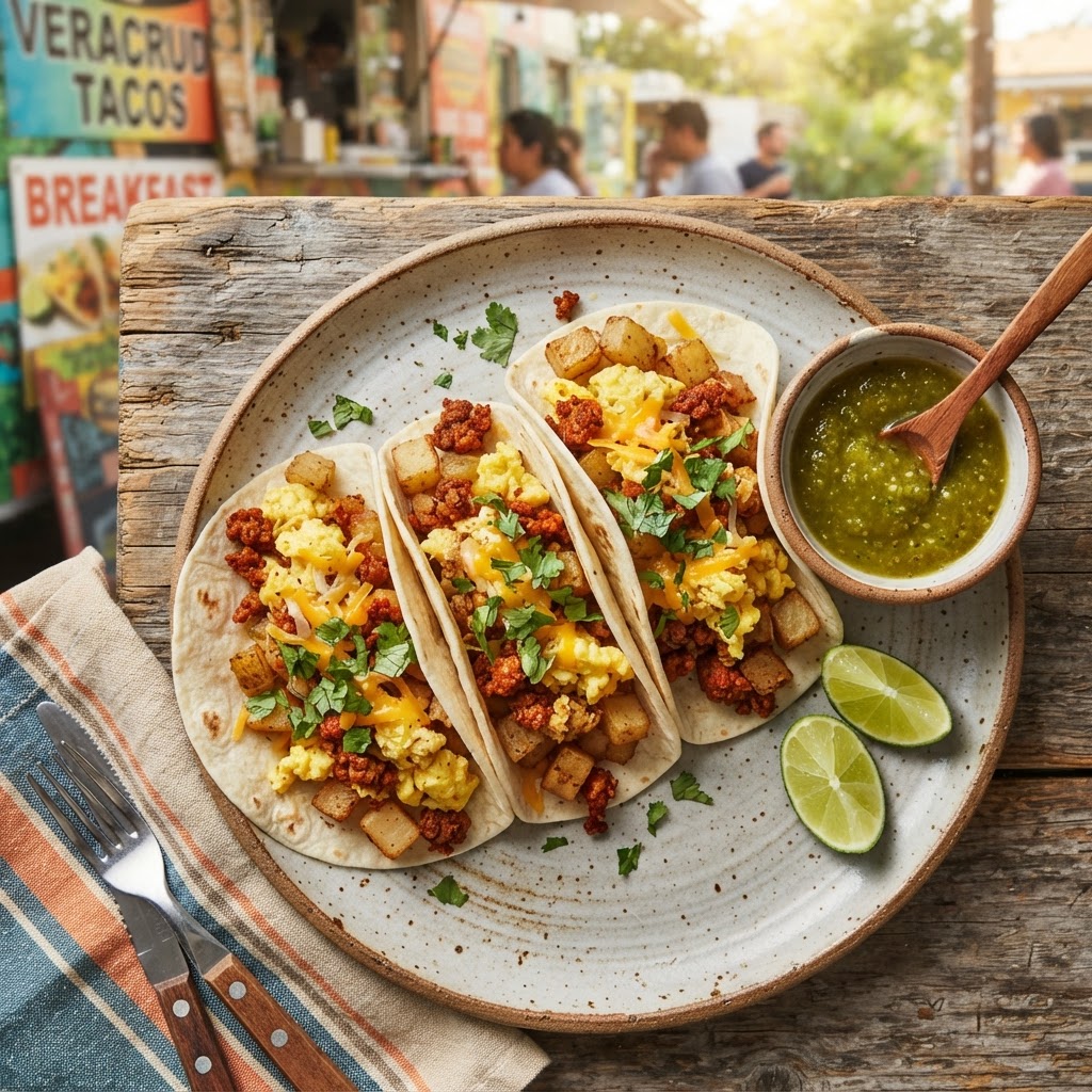 Breakfast Tacos with Chorizo and Potato: A Tex-Mex Morning Classic