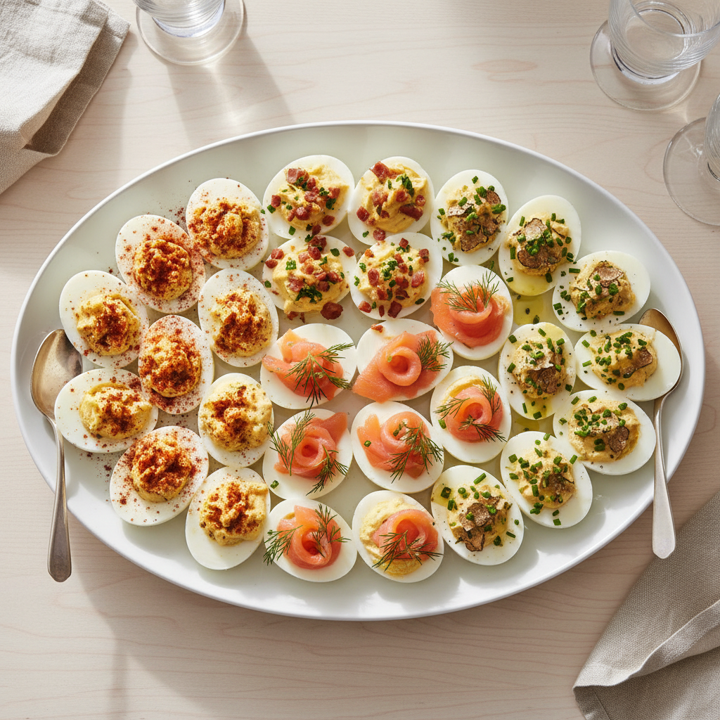 Deviled Eggs Four Ways