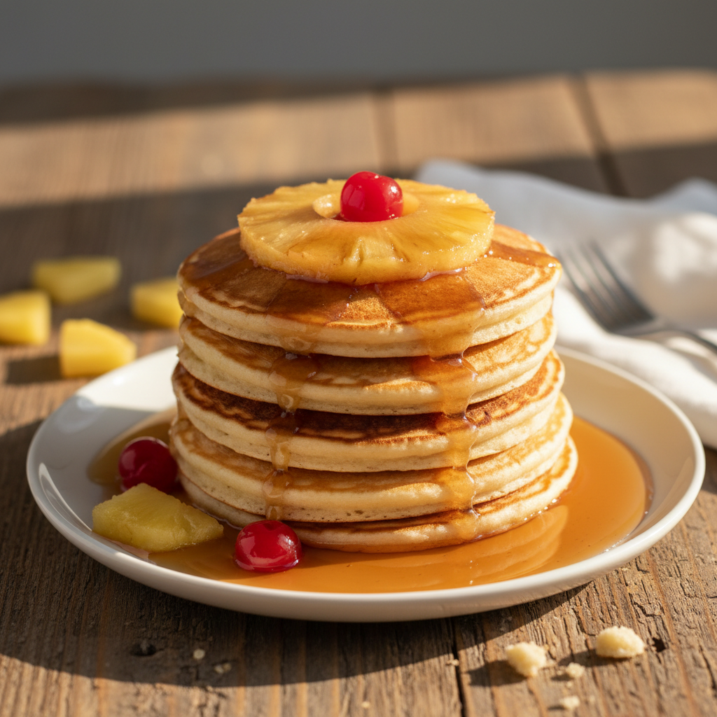 Pineapple Upside-Down Pancakes