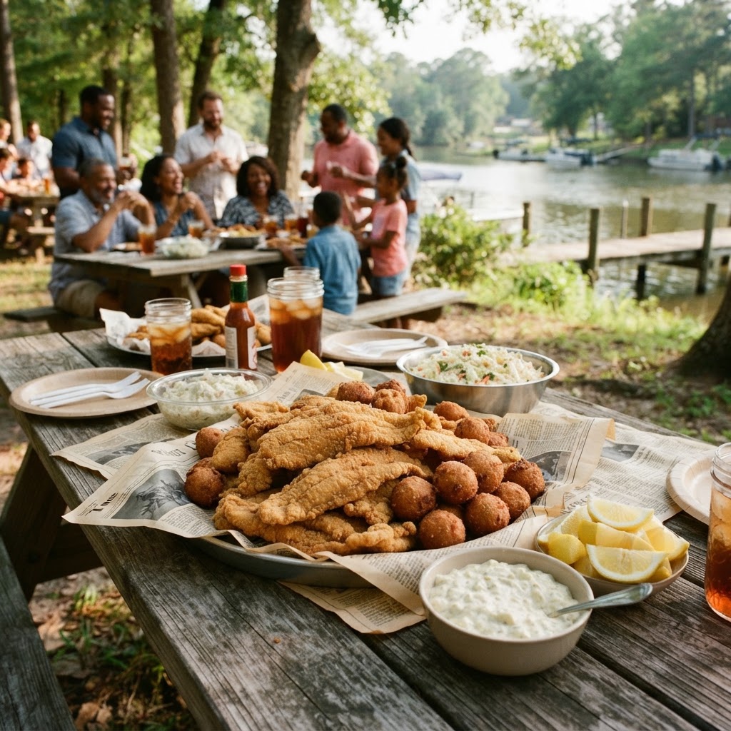 The Southern Fish Fry: Catfish and Hushpuppies on the Banks