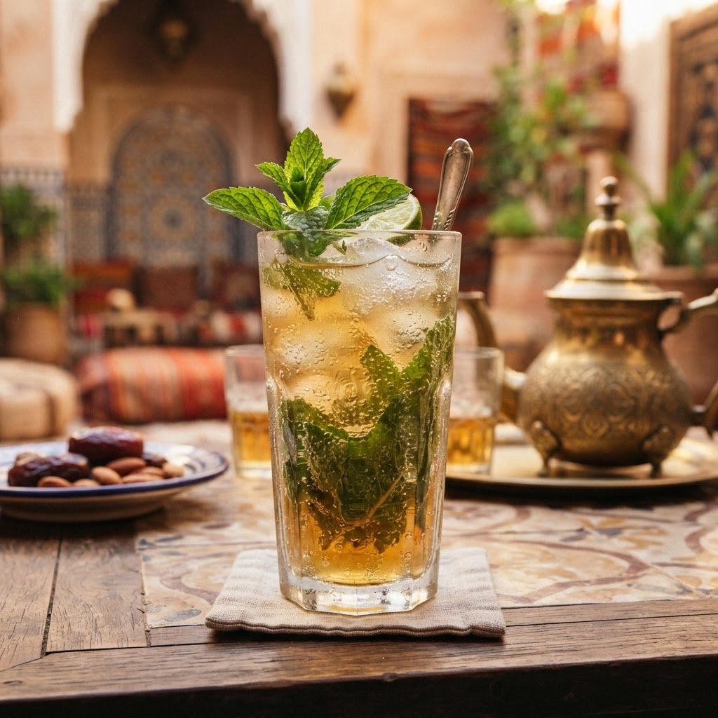 Moroccan Mint Tea Spritz: North Africa's Hospitality in a Glass