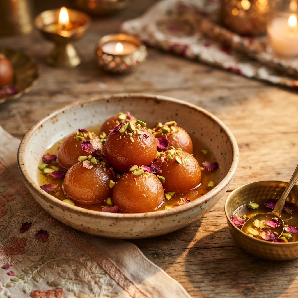 Gulab Jamun: India's Syrup-Soaked Fried Milk Dumpling