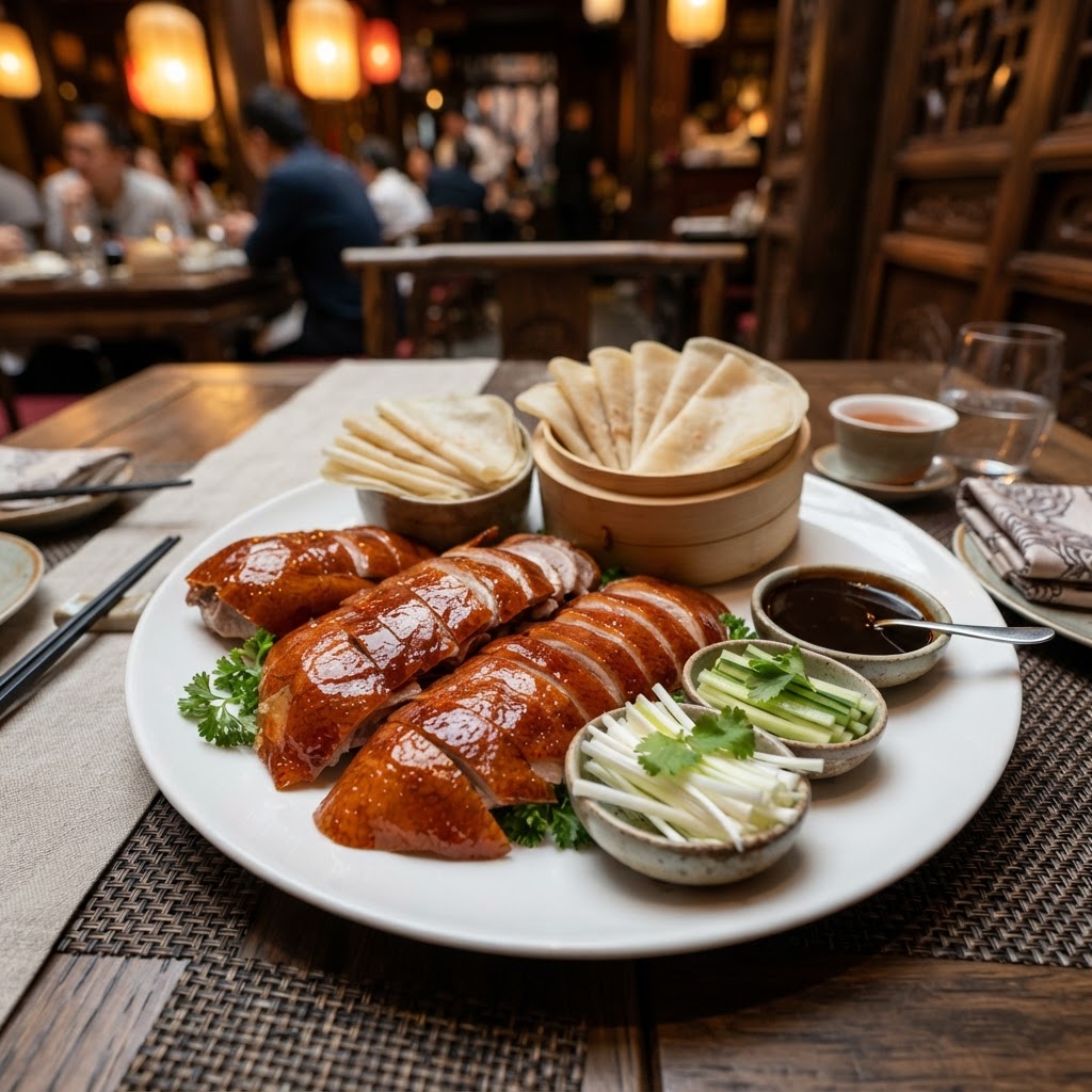 Peking Duck with Mandarin Pancakes