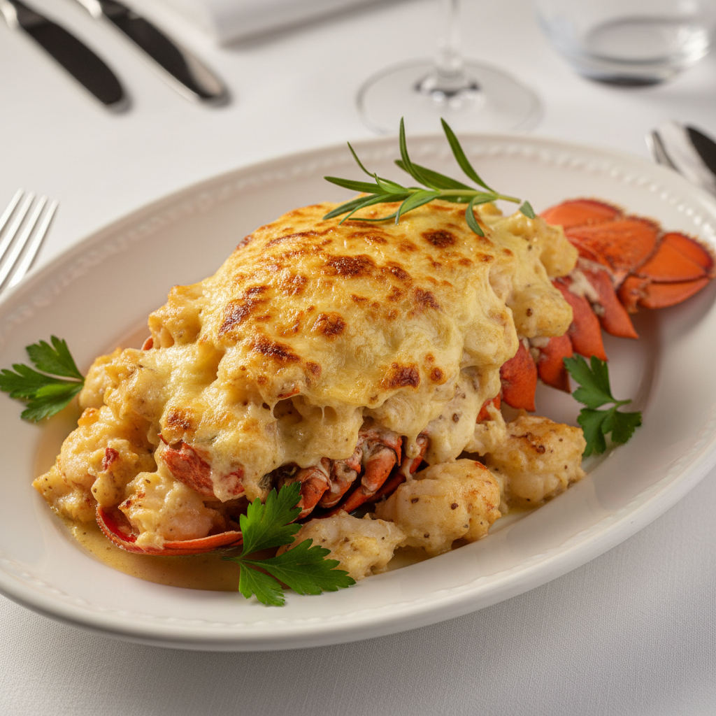 Lobster Thermidor Gratinée