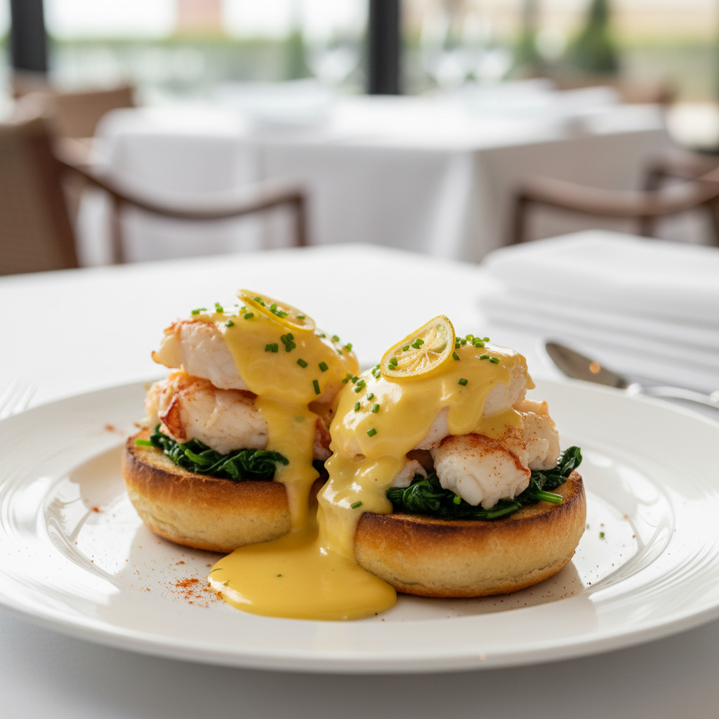 Lobster Benedict with Tarragon Hollandaise