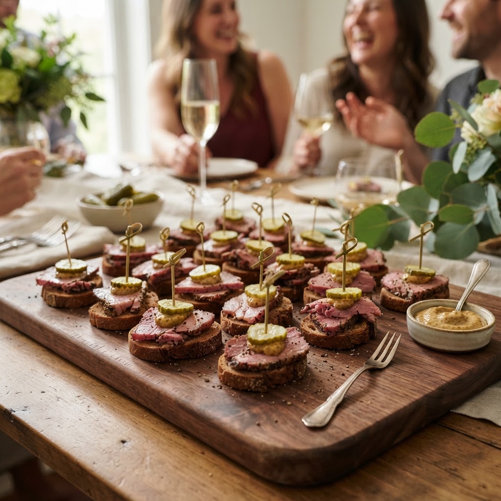 New York Pastrami on Rye Bites