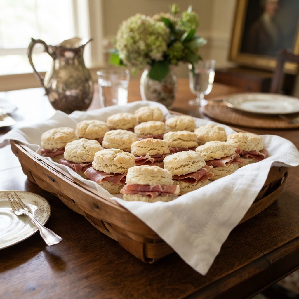 Southern Beaten Biscuits with Country Ham: The Old-South Estate Brunch