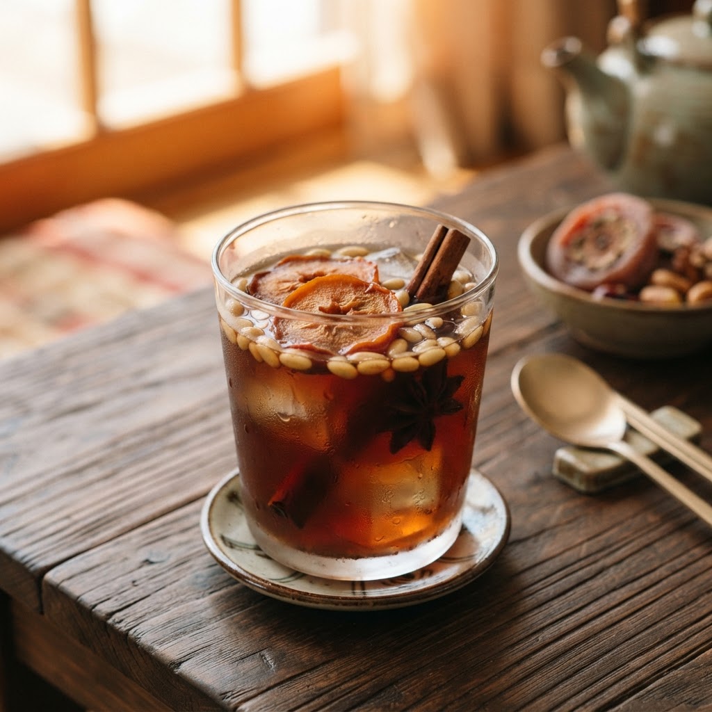 Korean Sujeonggwa: The Cinnamon and Persimmon Punch of the Joseon Court