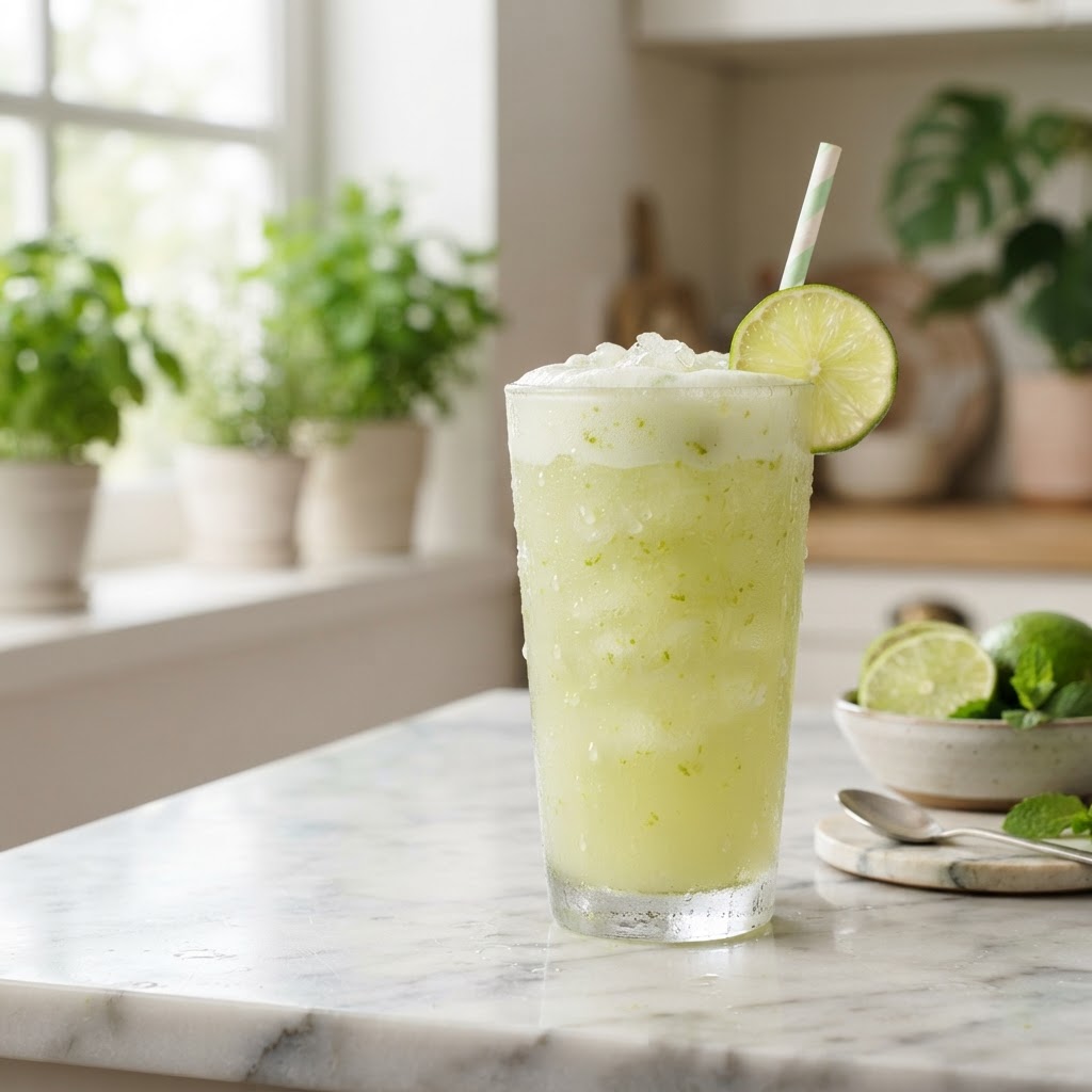 Brazilian Lemonade (Limonada Suíça): São Paulo's Creamy Lime Refresher