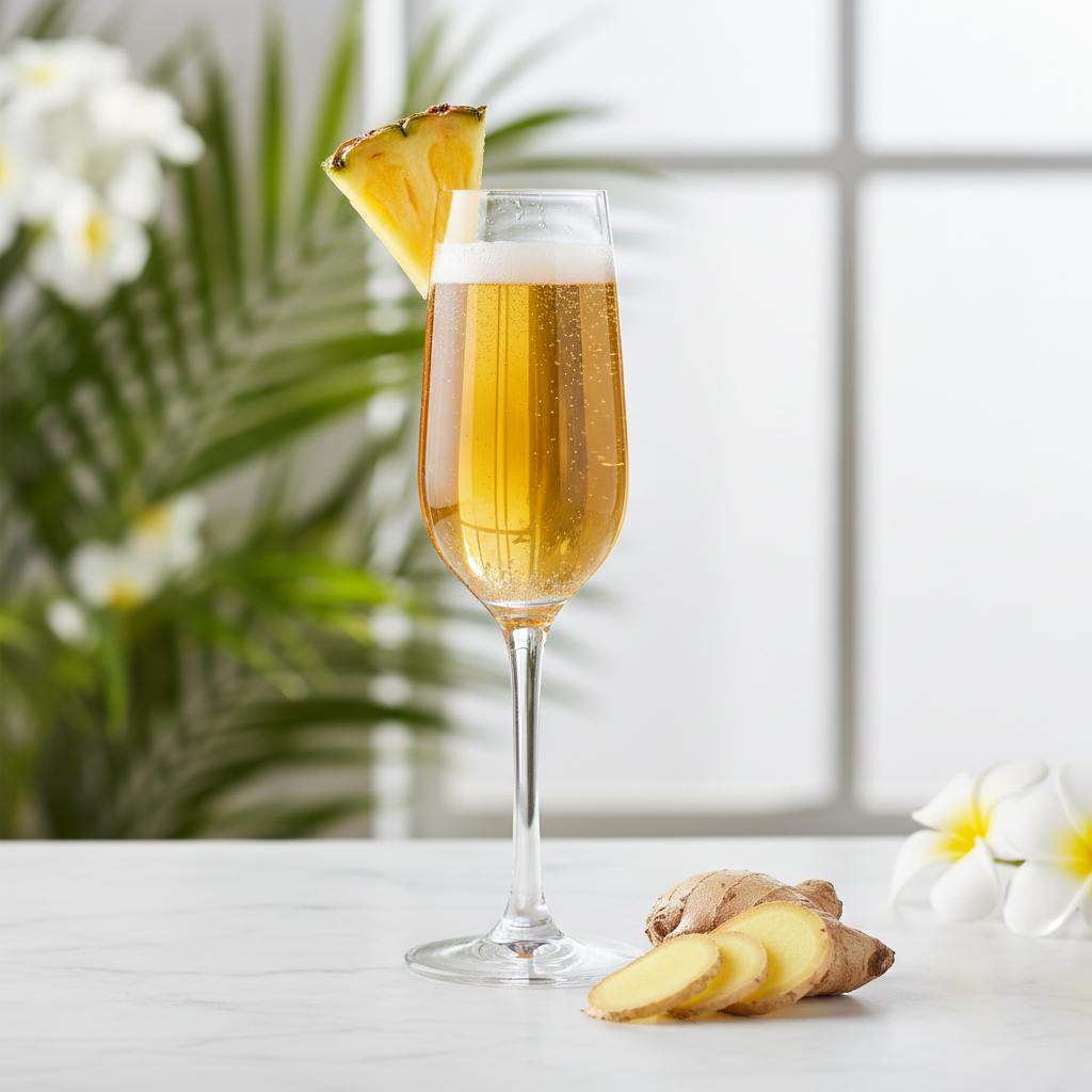 The Pineapple Ginger Prosecco Mimosa