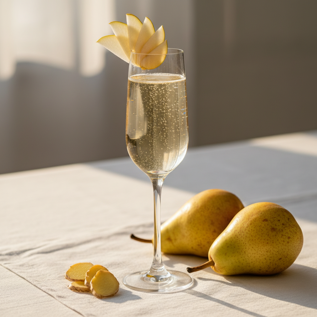 The Pear Ginger Champagne Mimosa