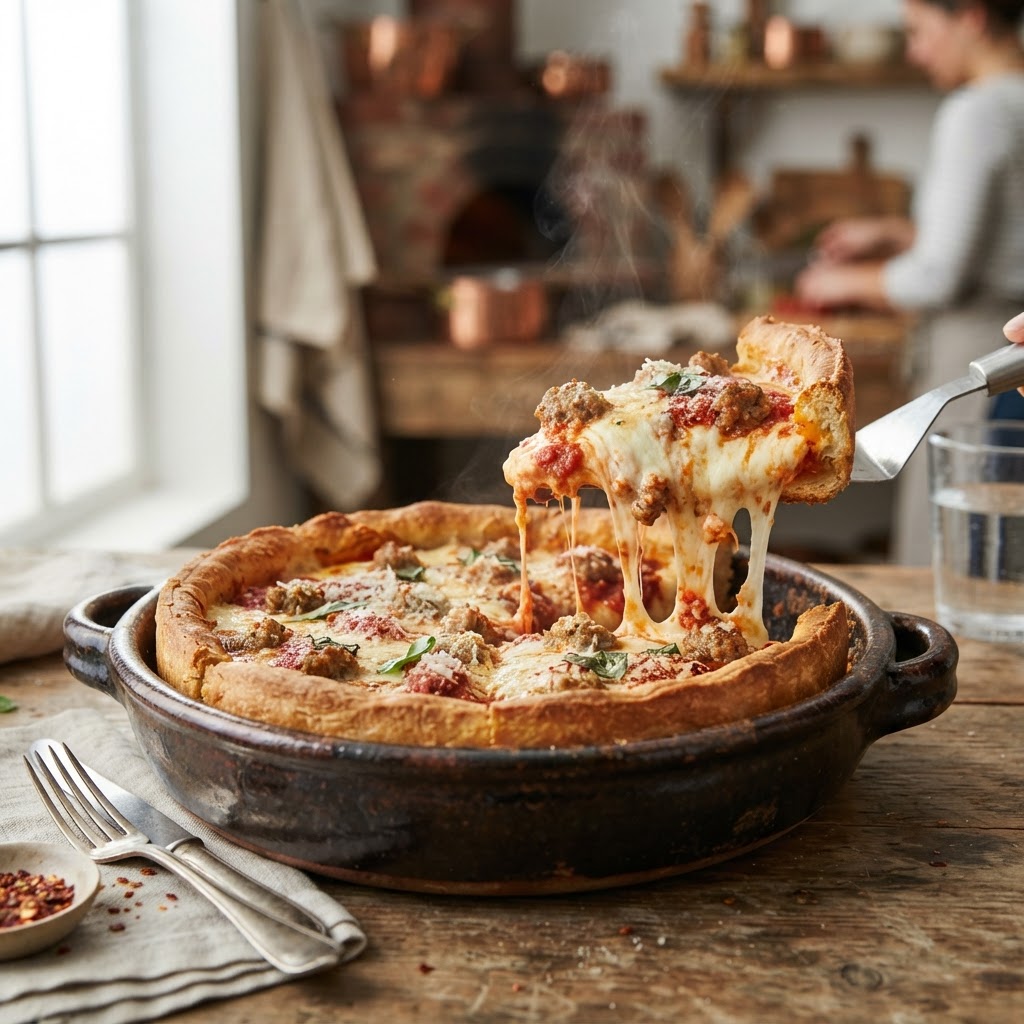 Chicago Deep-Dish Pizza: Pizzeria Uno's 1943 Invention