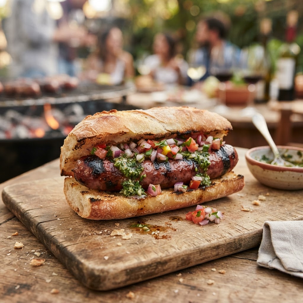 Argentine Choripán Sliders: The Asado's Beloved Chorizo Sandwich