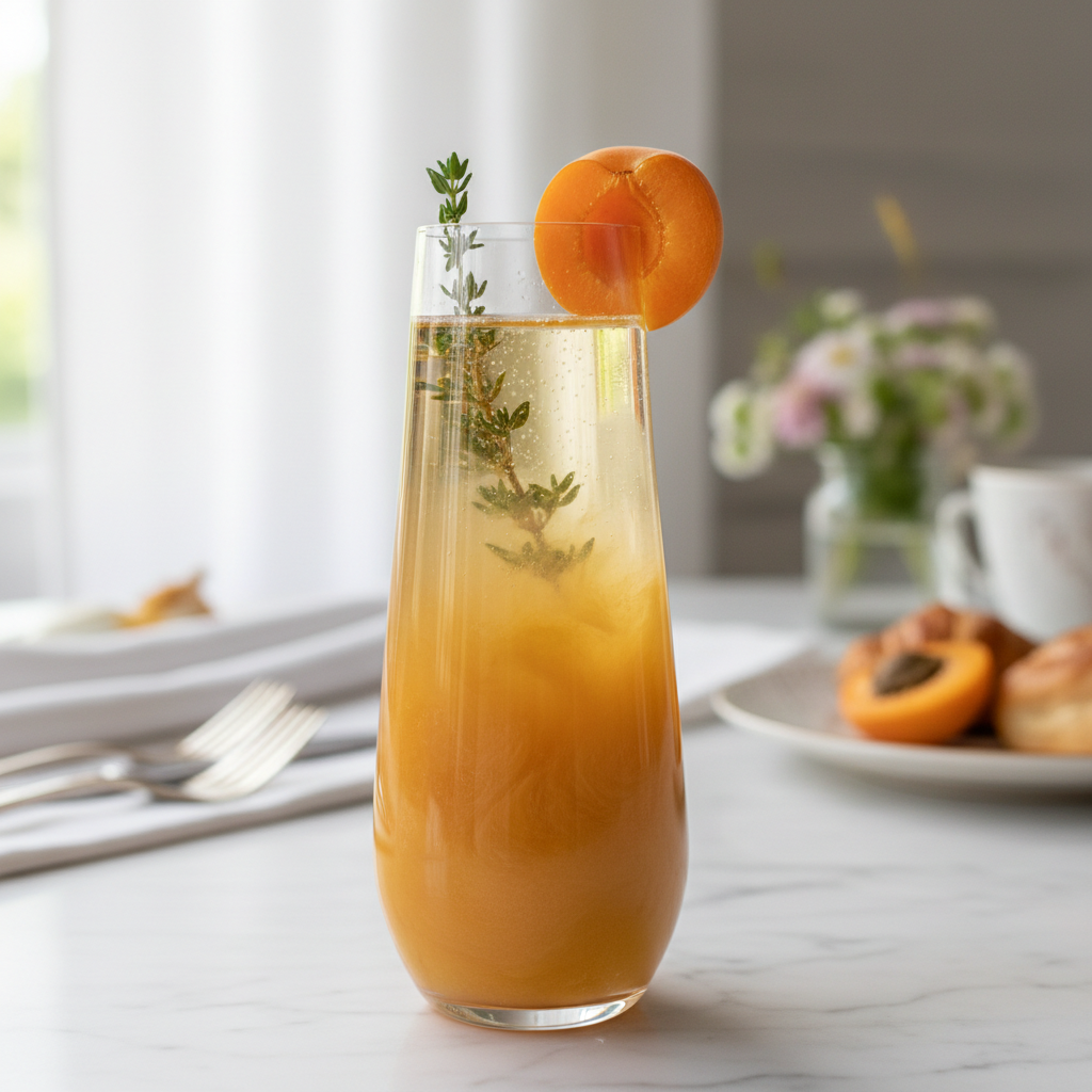 The Apricot Thyme Champagne Mimosa