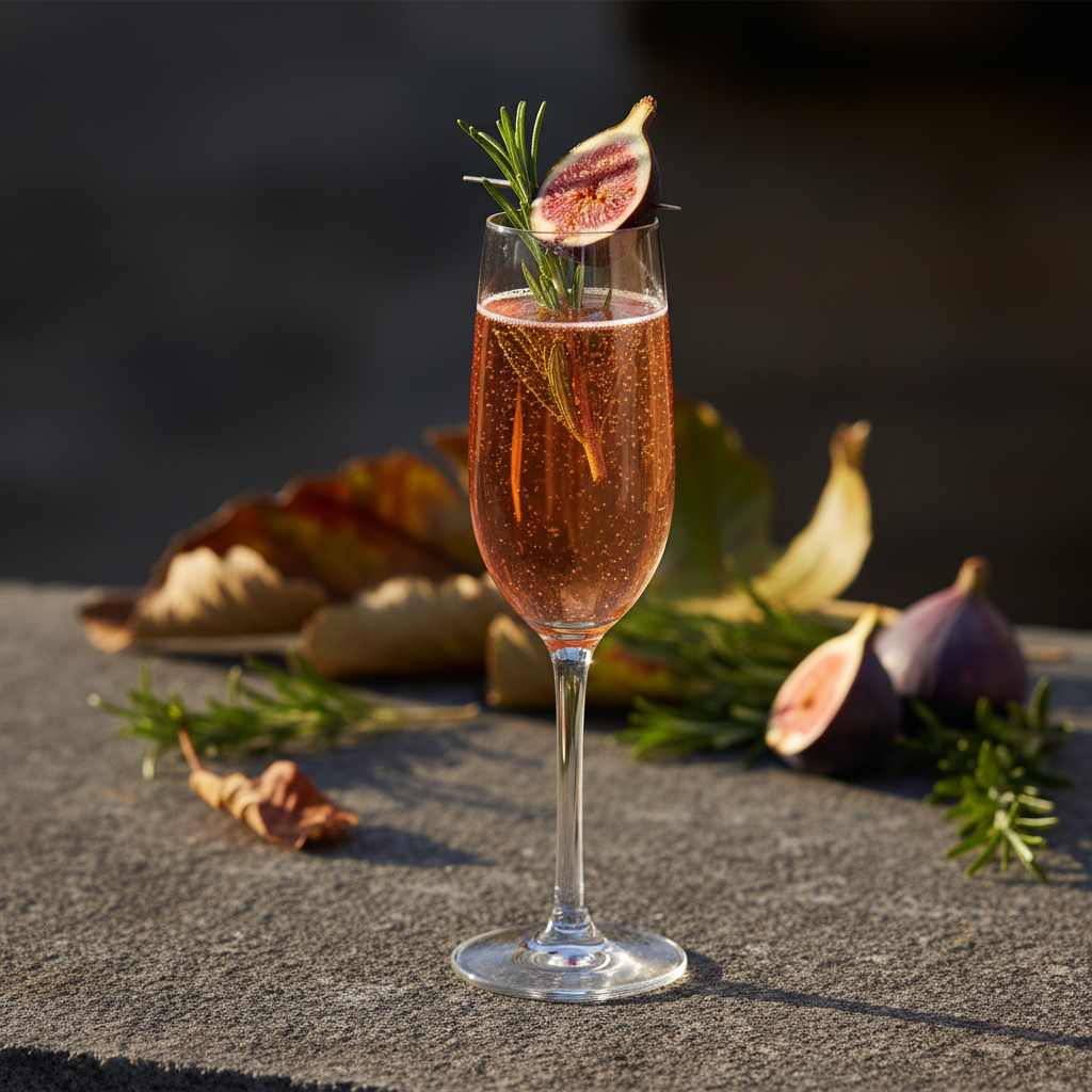 The Fig & Rosemary Sparkling Mimosa