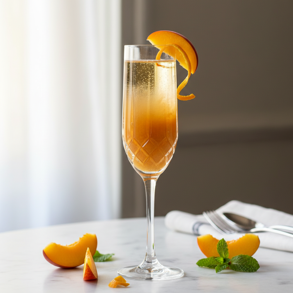 The Nectarine Grand Marnier Champagne Mimosa