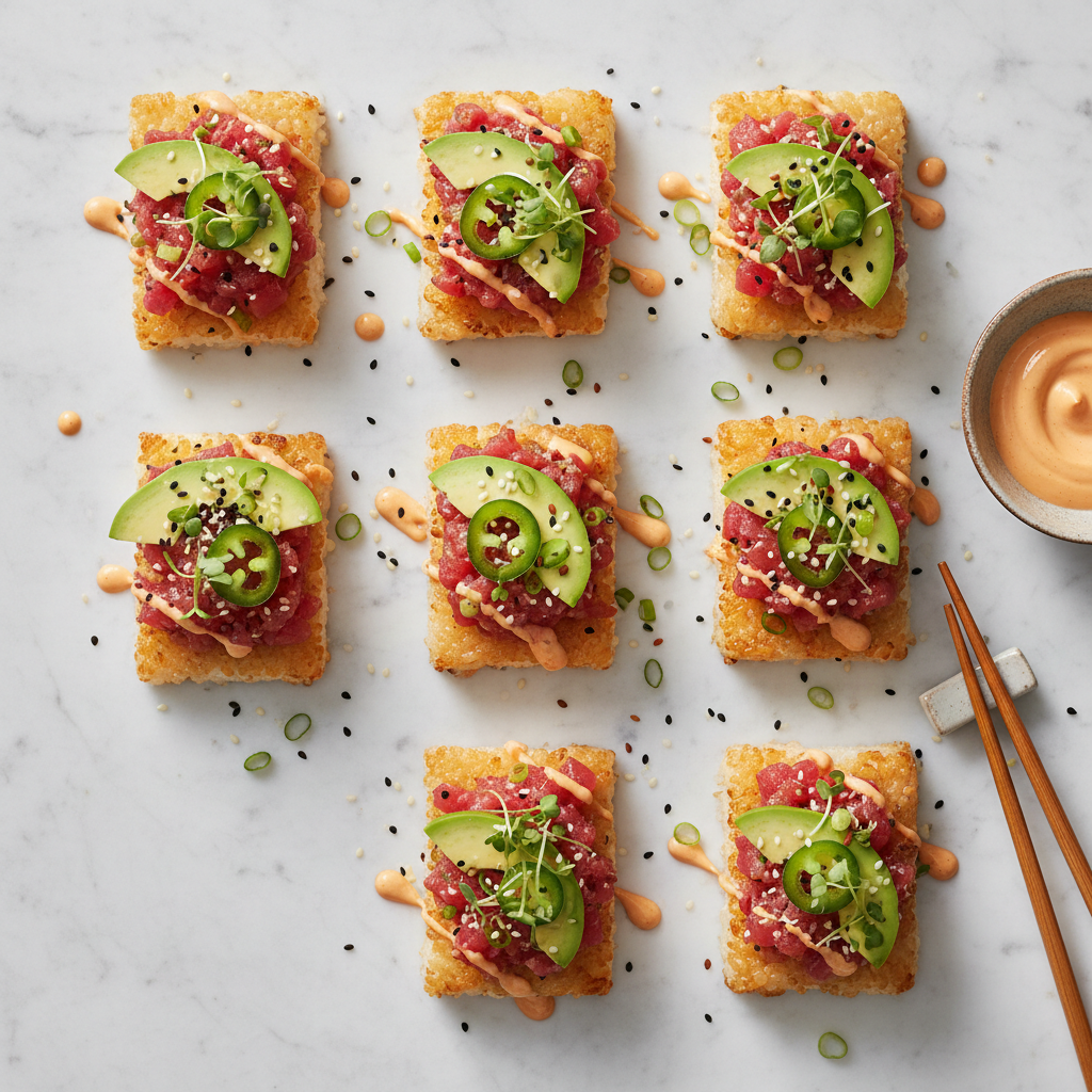 Crispy Rice with Spicy Tuna (Nobu-Style)
