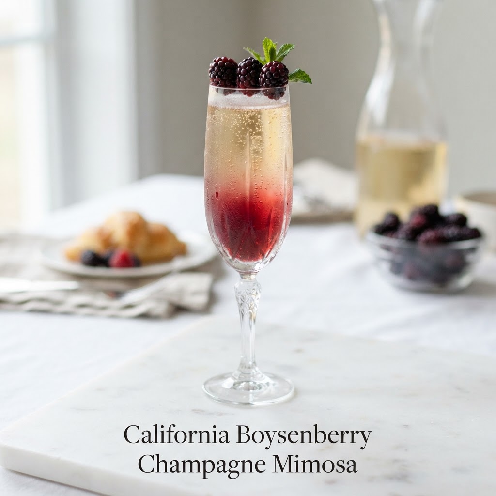 The California Boysenberry Champagne Mimosa