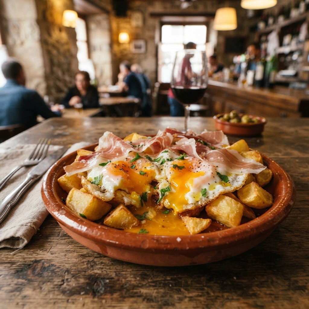Huevos Rotos: Madrid's Broken Eggs with Potatoes and Jamón