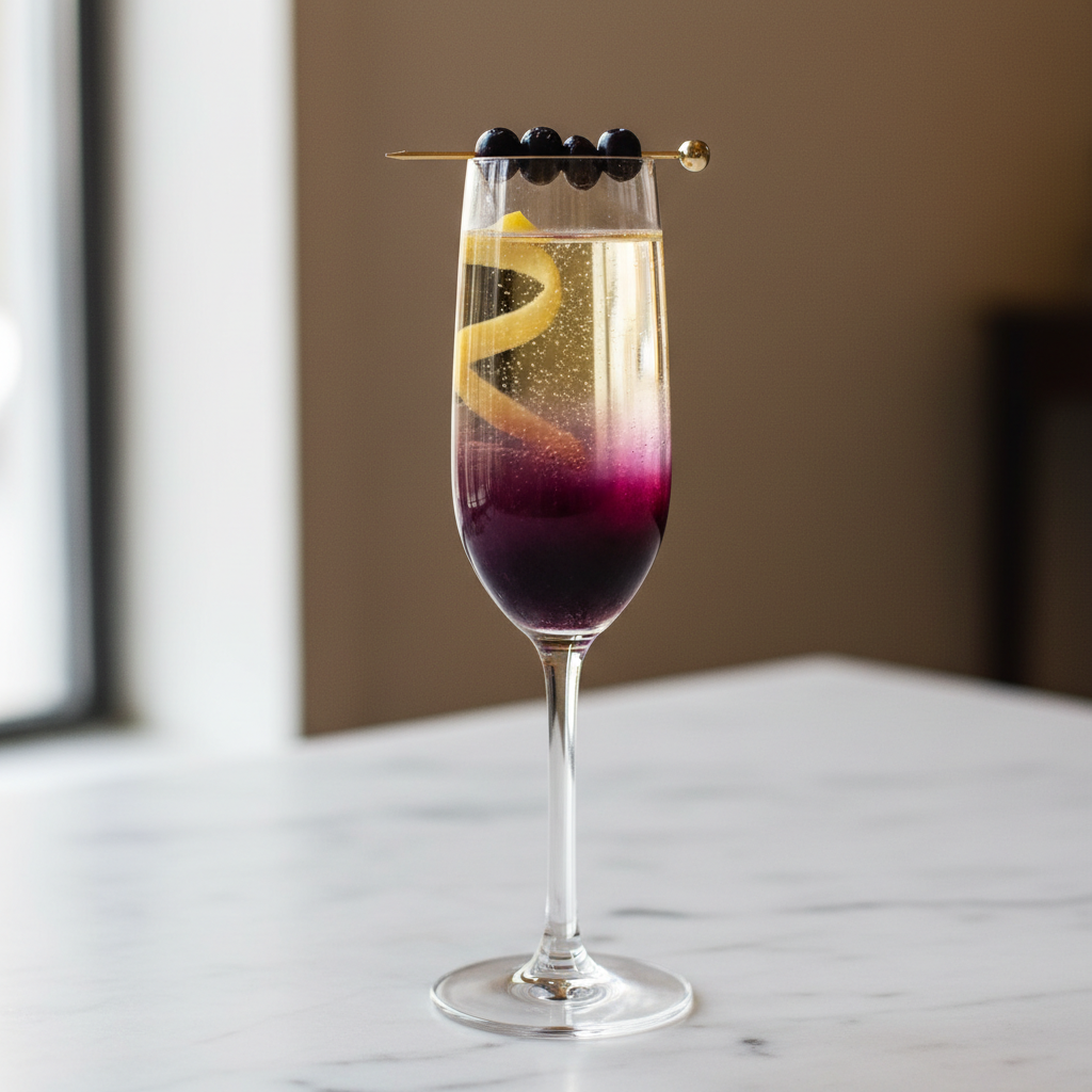 The Elderberry Lemon Champagne Mimosa