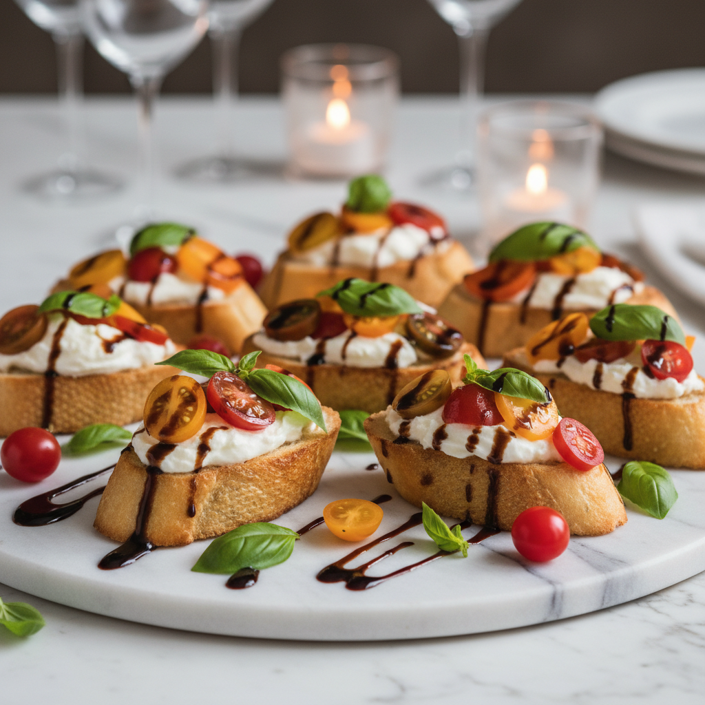 Burrata Caprese Bruschetta
