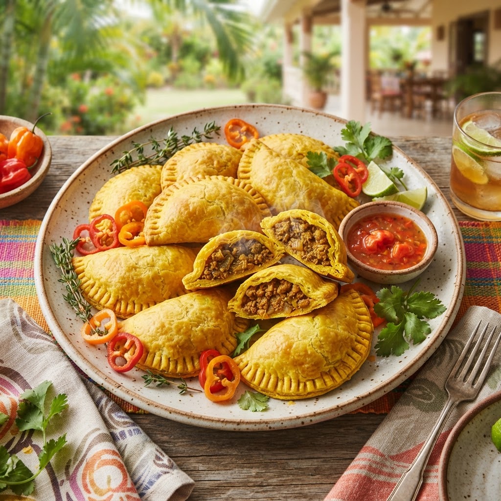 Jamaican Beef Patty Bites