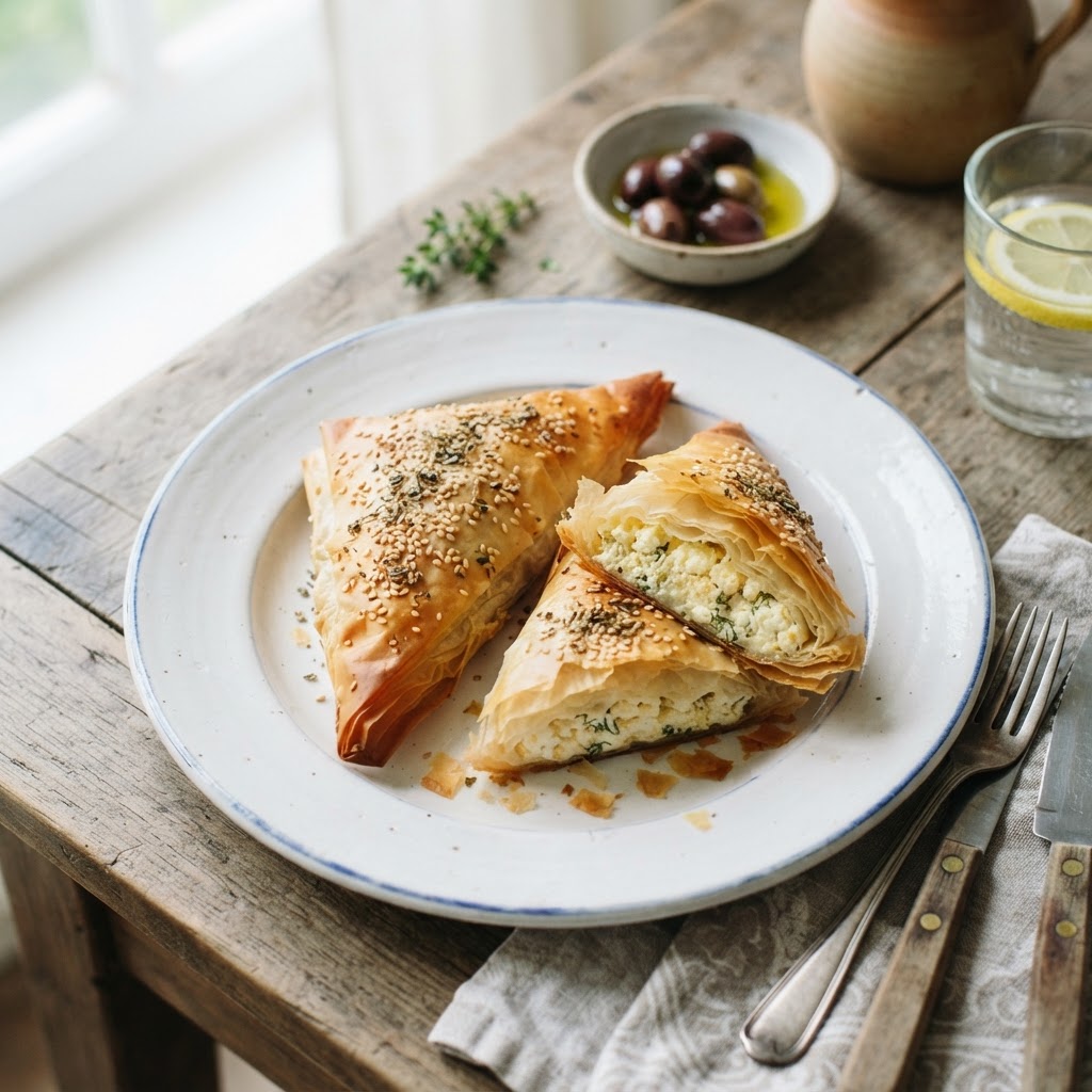 Greek Tiropita: The Phyllo and Feta Cheese Pie of the Greek Morning