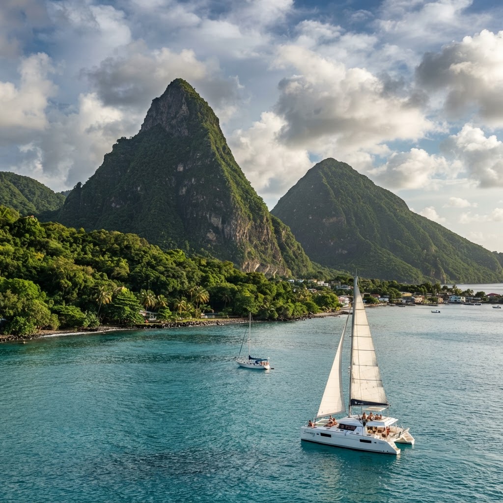 Saint Lucia's Pitons: The Twin Volcanic Spires and Sulphur Springs of a UNESCO Island