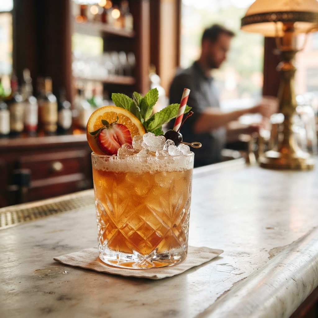 The Sparkling Sherry Cobbler