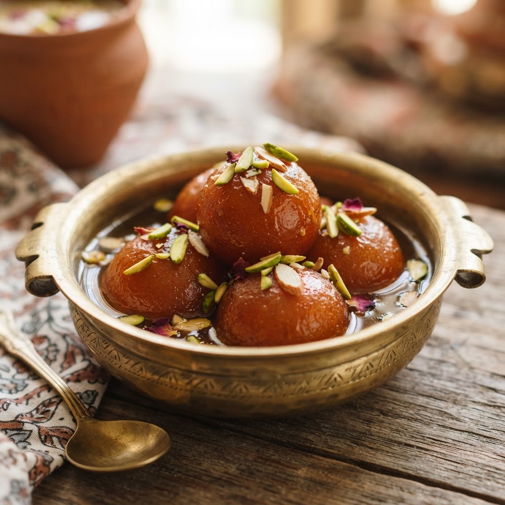 Indian Gulab Jamun al Moscato
