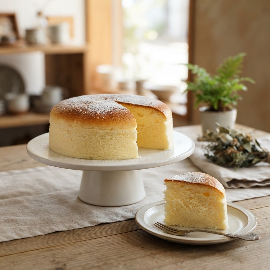 Japanese Soufflé Cheesecake al Prosecco