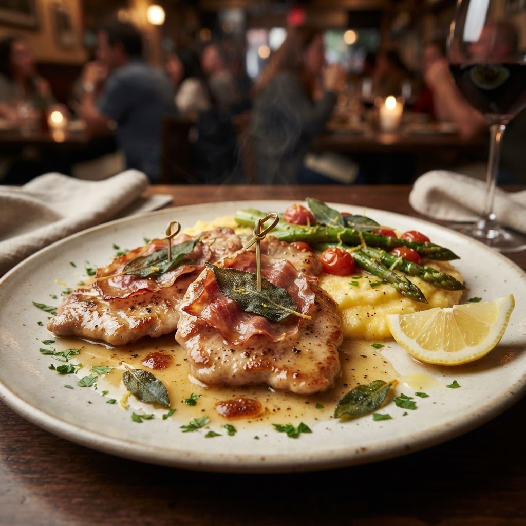 Veal Saltimbocca alla Romana with Prosciutto and Sage
